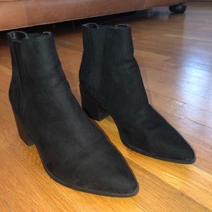 Forever 21 black suede booties